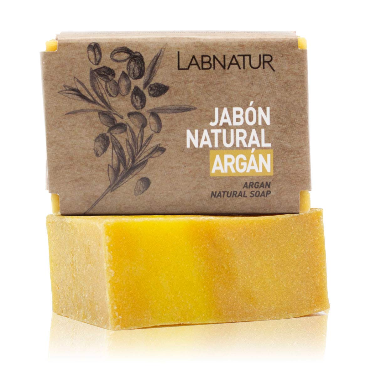 Labnatur Argan Natuurlijke Zeep 100g – Hydraterend, Herstellend & Vegan | Voor Droge en Rijpe Huid