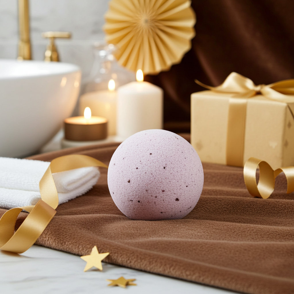 Bruisbal Lavendel 140g – Natuurlijke Vegan Bath Bomb voor Ontspanning | SYS