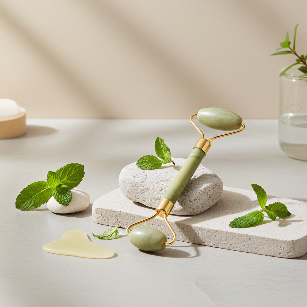 Jade Roller Gezichtsmassage – Natuursteen Gezichtsroller voor Anti-Aging, Wallen & Lifting | Labnatur