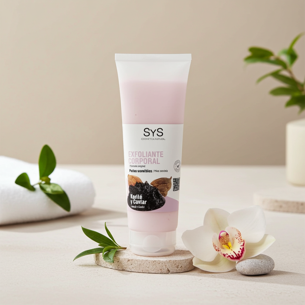 Bodyscrub voor Mannen – Verwijdert Dode Huidcellen & Hydrateert | Labnatur 250 ml