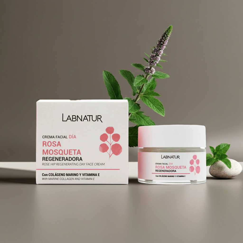 Rozenbottel Gezichtscrème 50 ml – Natuurlijke Anti-Aging & Hydratatie – Labnatur