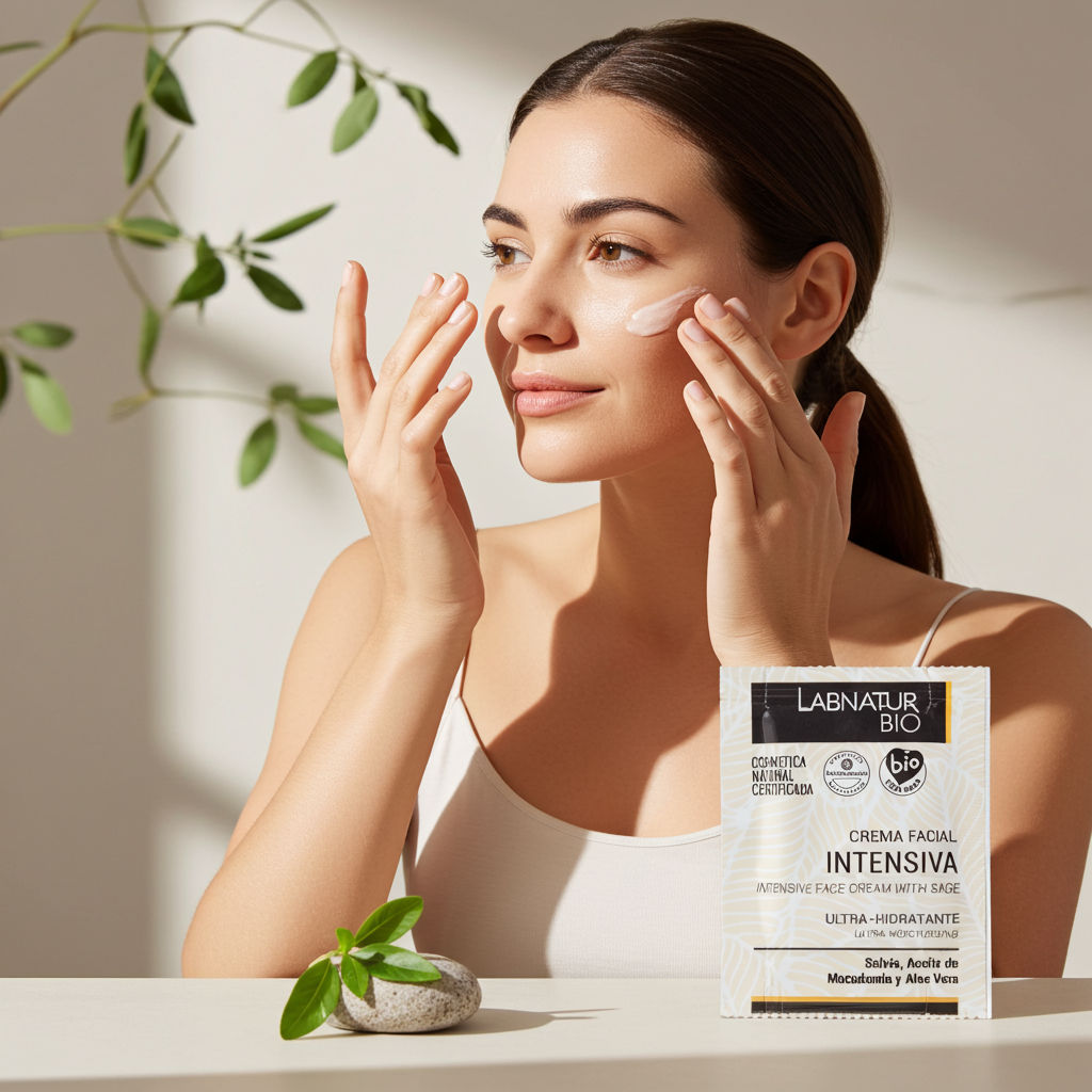 Sample | Natuurlijke Salie Gezichtscrème 3 ml – Tegen Onzuiverheden & Irritatie – Labnatur