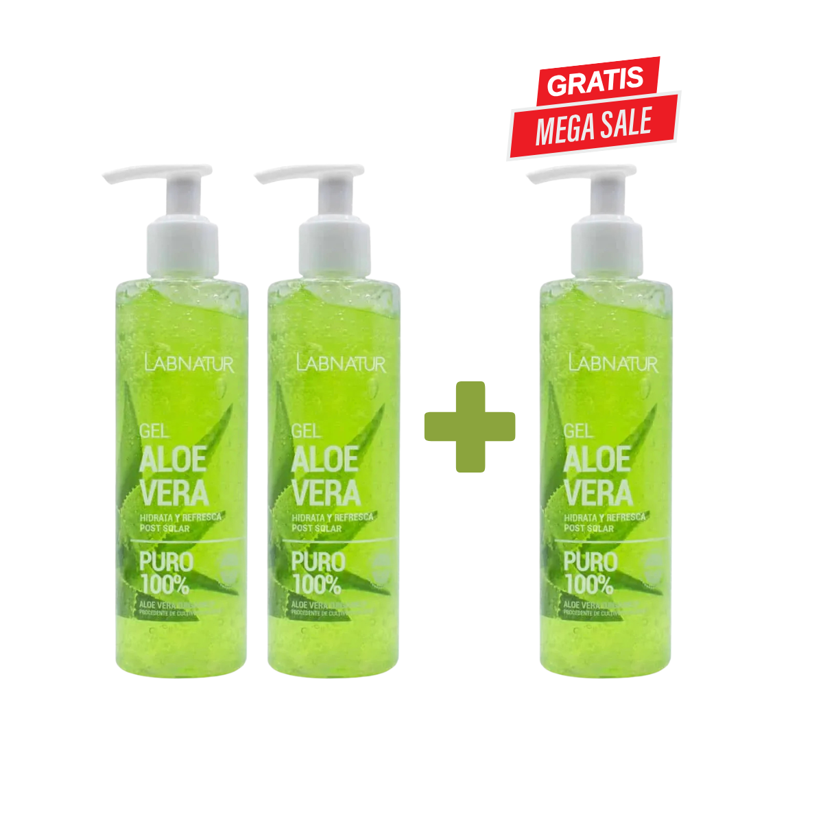 Aloe Vera Gel 250ml – Direct Verkoelend bij Zon, Droge & Gevoelige Huid