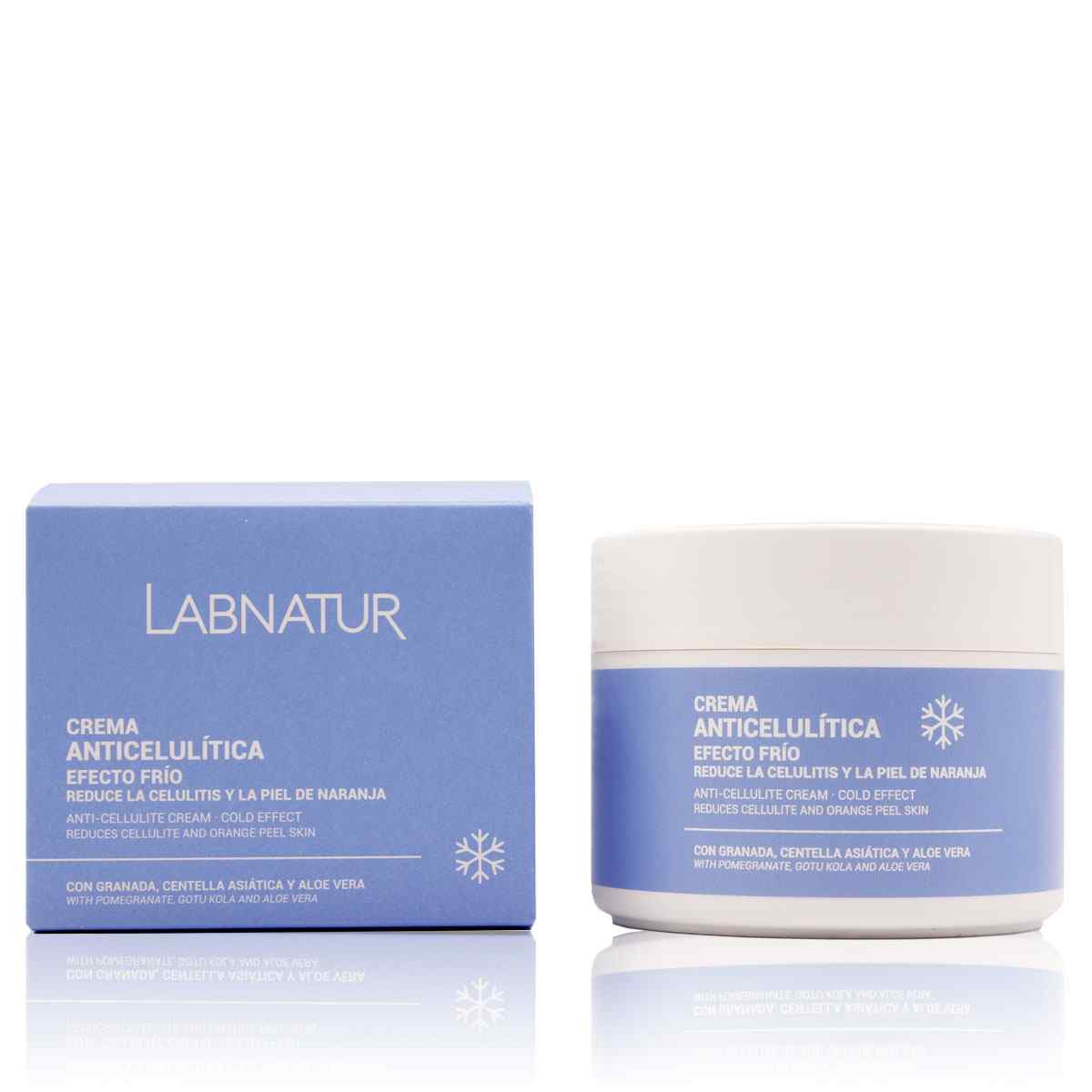 Anti-cellulitis Crème Cold | Verstrakt en Remodelleert het Lichaamscontour | Vermindert Cellulitis en Sinaasappelhuid | Hydraterend + Verstevigend. 300 ml Labnatur Nederland
