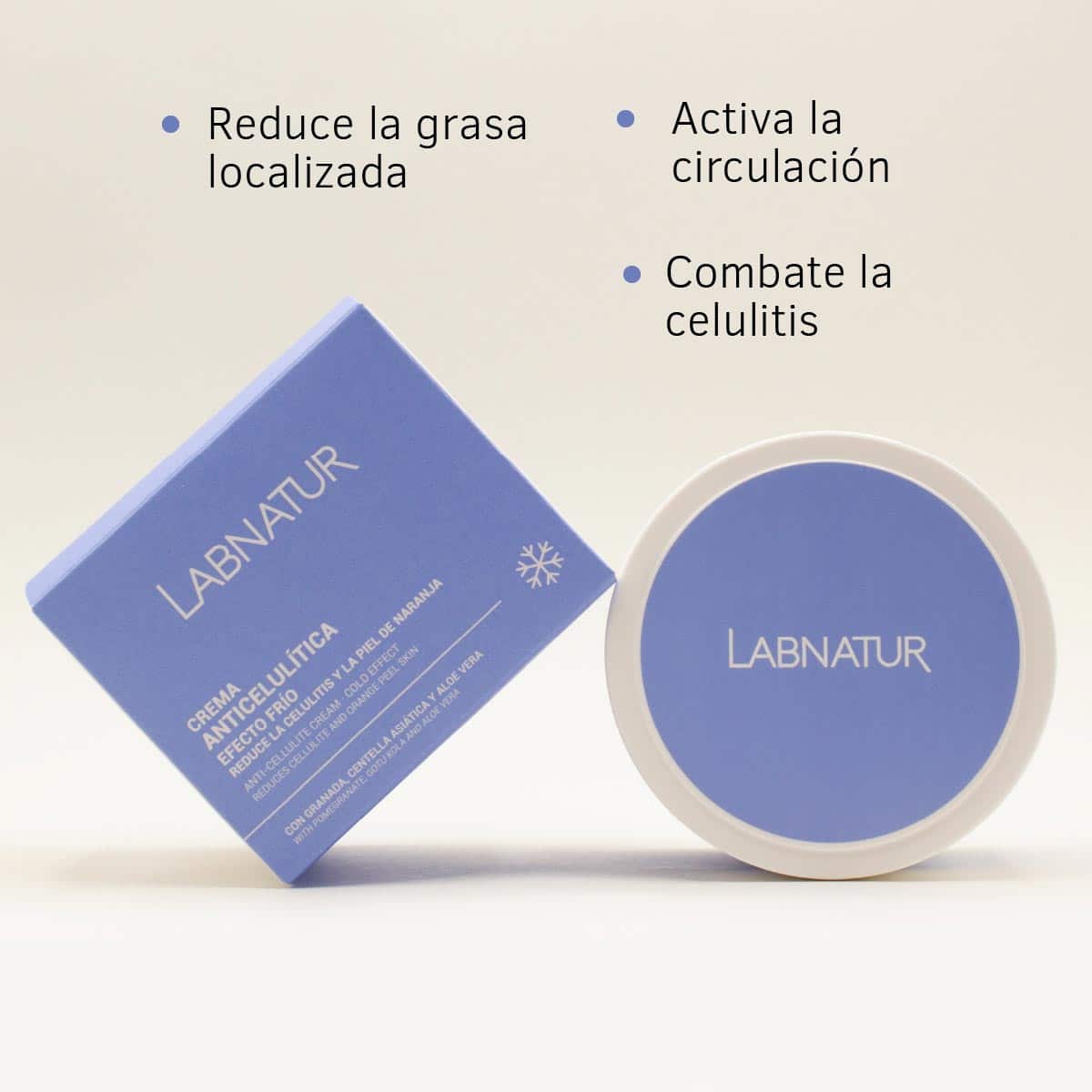 Anti-cellulitis Crème Cold | Verstrakt en Remodelleert het Lichaamscontour | Vermindert Cellulitis en Sinaasappelhuid | Hydraterend + Verstevigend. 300 ml Labnatur Nederland