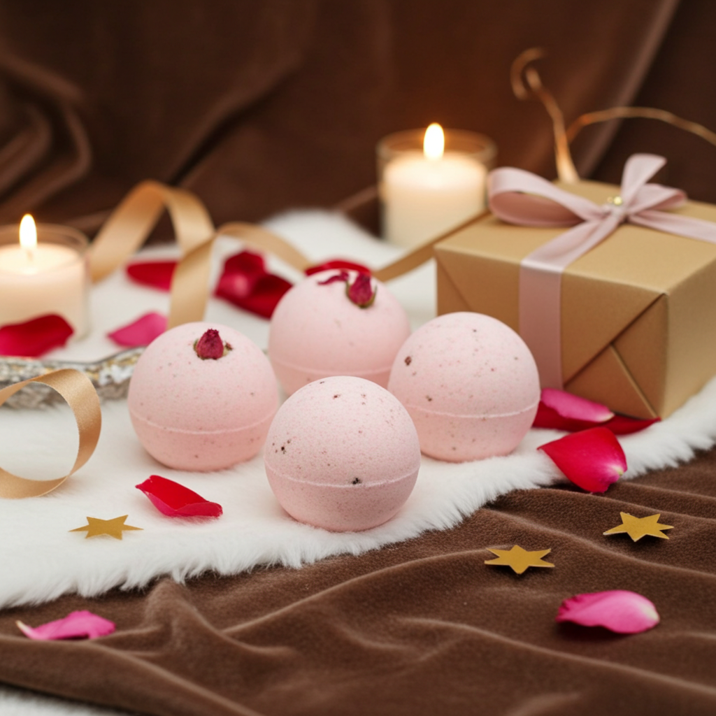 Bruisbal Rozen 140g – Luxe Bath Bomb voor Ontspanning | Vegan & Natuurlijk | SYS