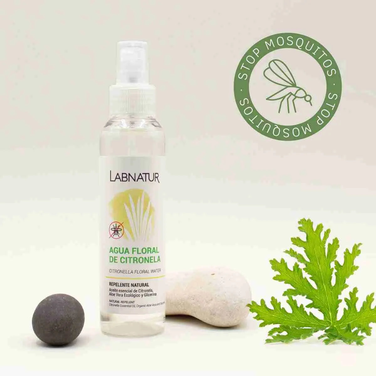 Citronella Anti-Muggen Bloemenwater 125ml Labnatur