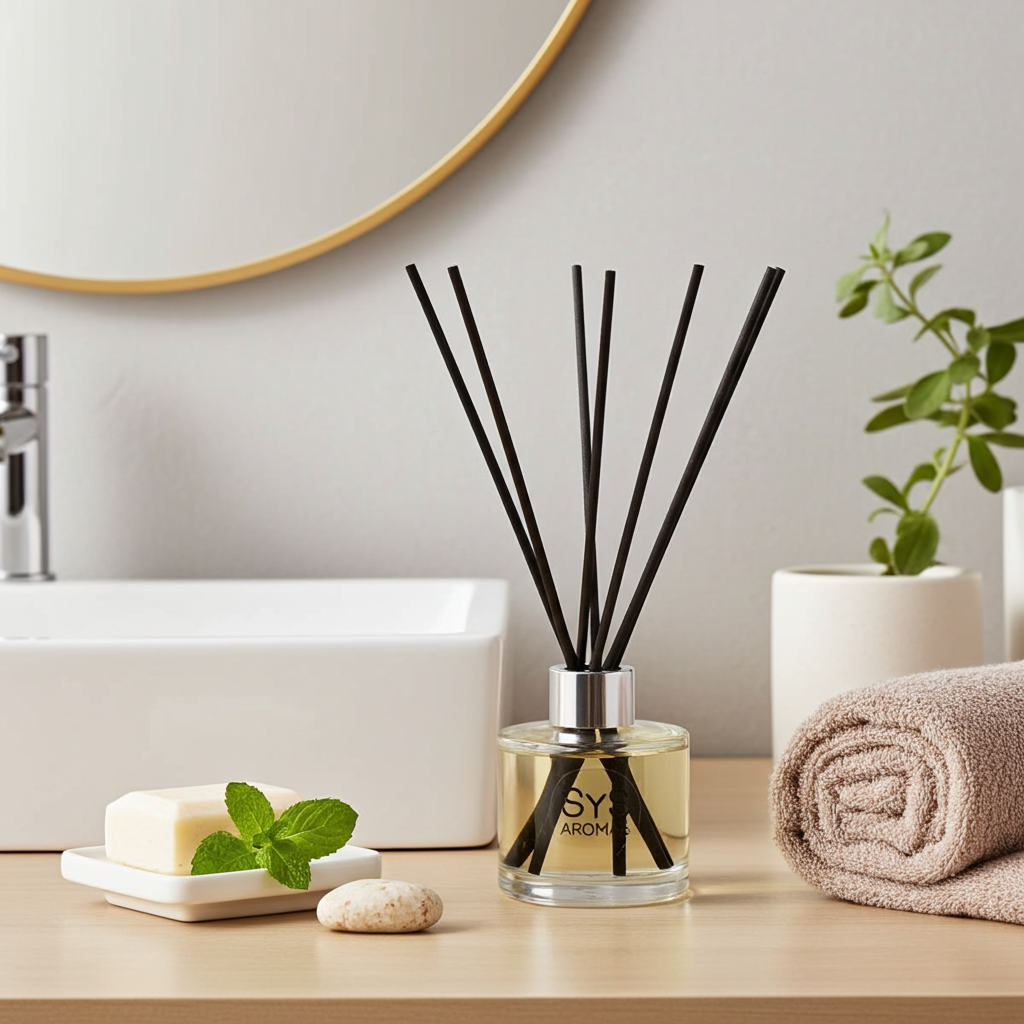 Geurstokjes Japanse Pioenroos & Ceder 100 ml – Luxe Natuurlijke Luchtverfrisser | Botanical SYS Aromas