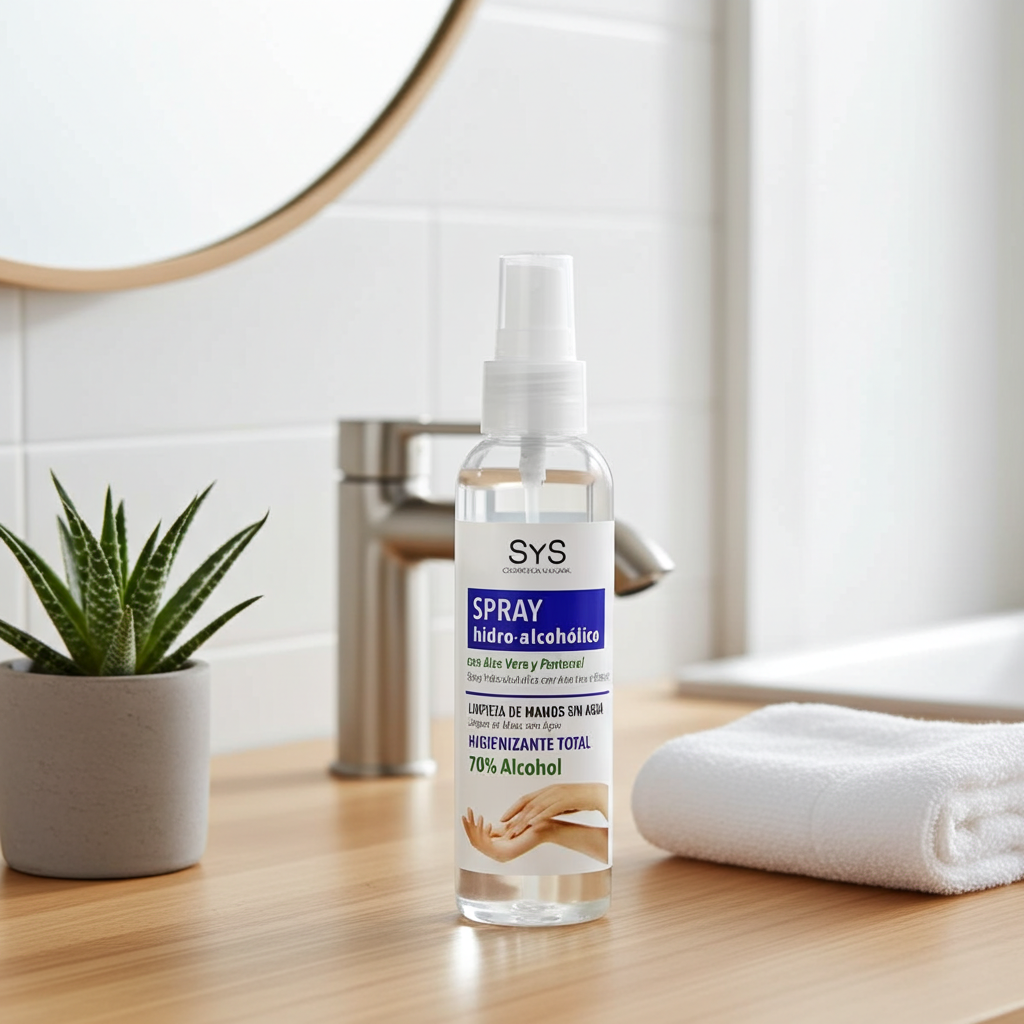 Handdesinfectie Spray 125 ml – Met Aloë Vera & Panthenol voor Hydratatie