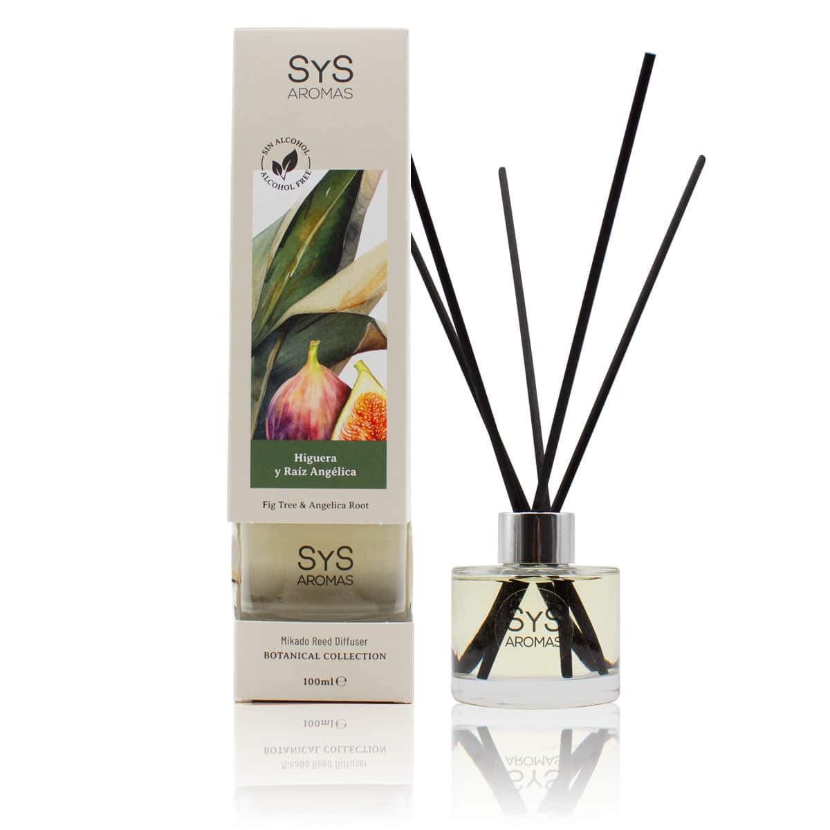 Geurstokjes Kersenbloesem en Jasmijn Luchtverfrisser 100ml Botanical SYS Aromas Labnatur Nederland