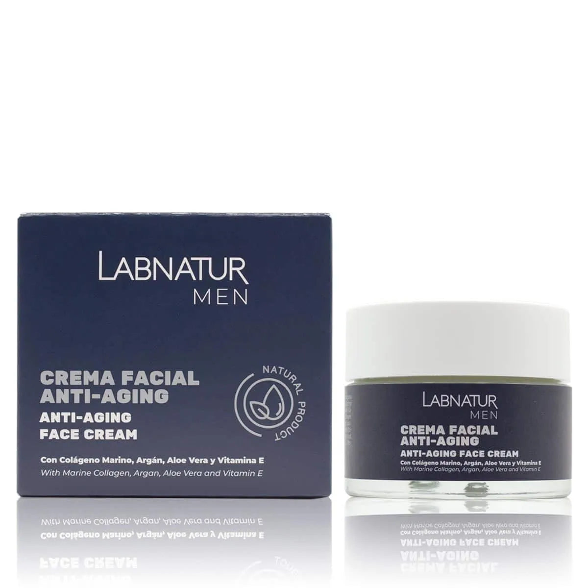 Gezichtscrème Anti-aging voor mannen 50ml Labnatur