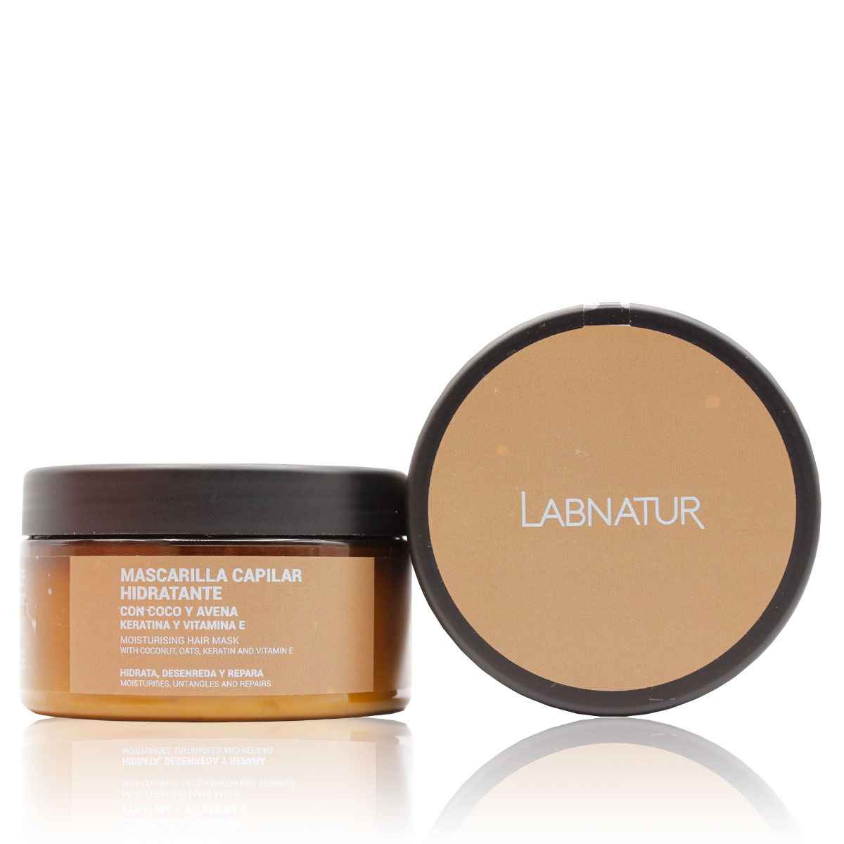 Haarmasker Kokos, Havermout en Keratine 250ml Labnatur Labnatur Nederland