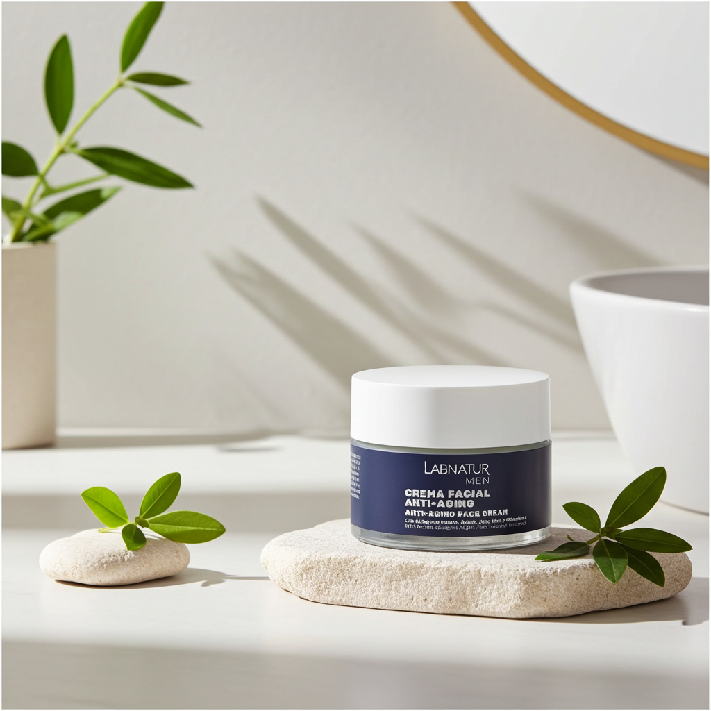 Anti-Aging Gezichtscrème Mannen 50 ml – Met Cafeïne & Zwarte Peper – Labnatur