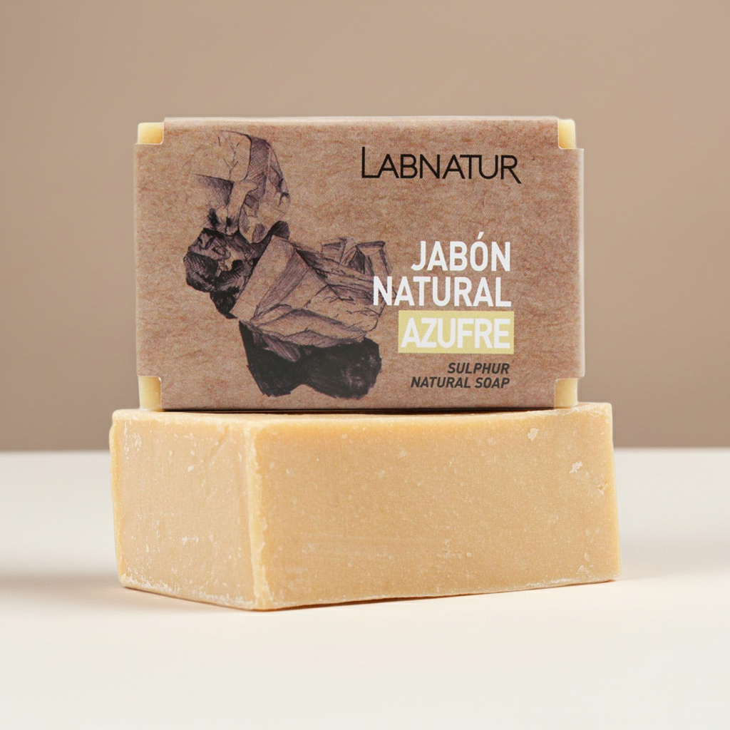 Natuurlijke Zwavelzeep 100 g – Diepreinigend voor Vette & Onzuivere Huid