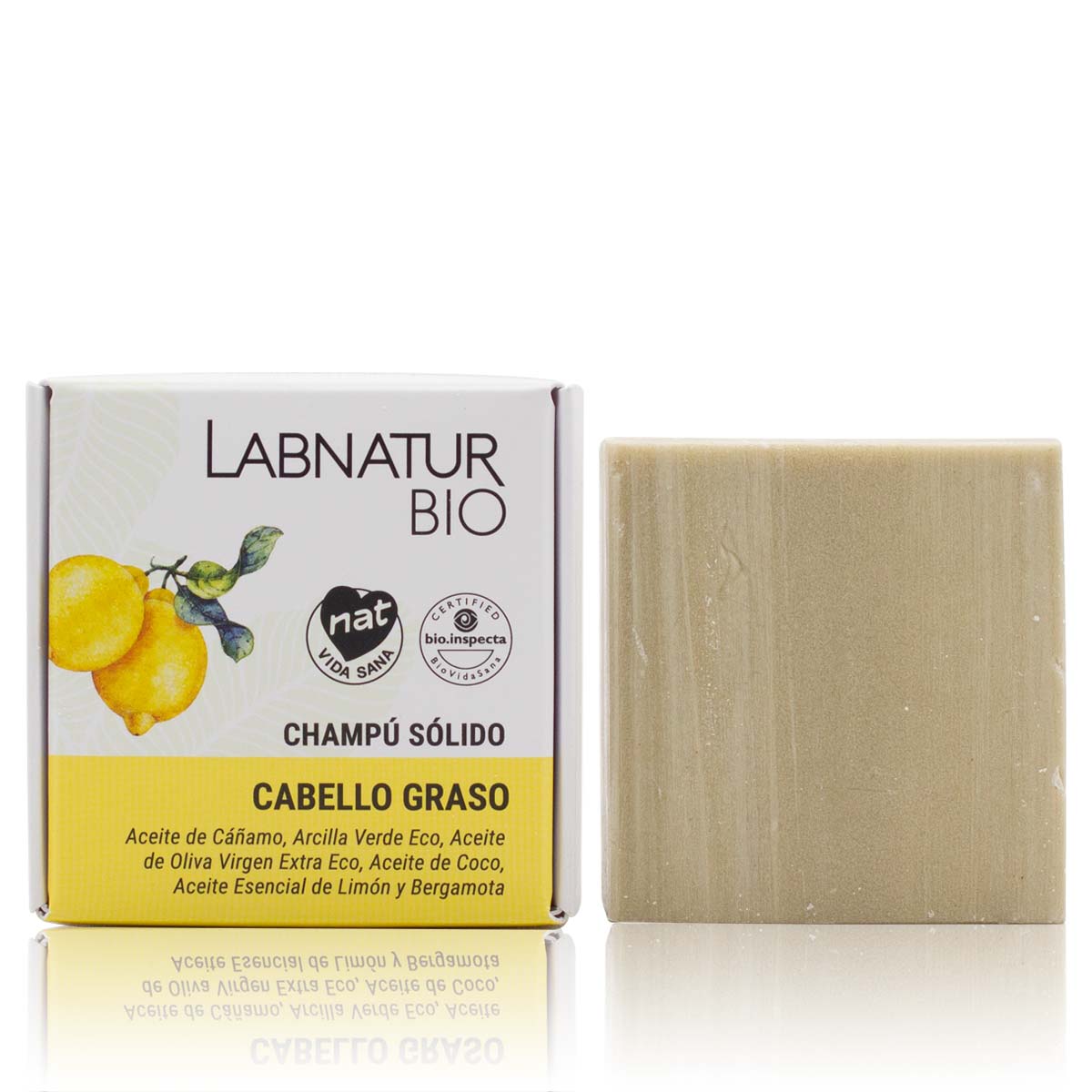 Shampoo Bar 100% natuurlijk voor Vet haar 75g Labnatur Bio Labnatur Nederland