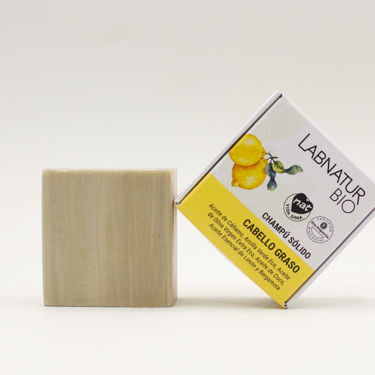 Shampoo Bar 100% natuurlijk voor Vet haar 75g Labnatur Bio Labnatur Nederland