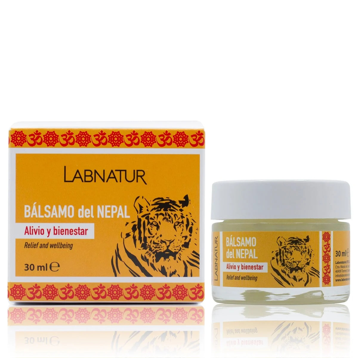 Tijgerbalsem / Tiger balm Rood Nepal 30 ml tegen pijn, gewrichtspijn, verlichting van gewrichtspijn voor taille/arm/achterhand, gewrichtspieren, pijn schouders, kalmerend - Labnatur Nederland