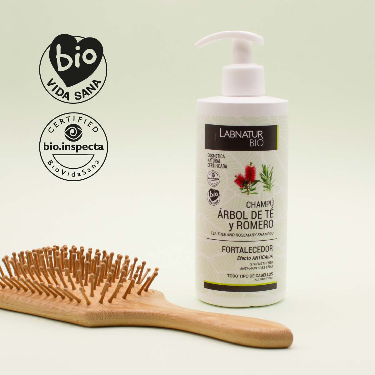 Versterkende Shampoo Tea Tree en Rozemarijn 450ml - Labnatur Bio Labnatur Nederland