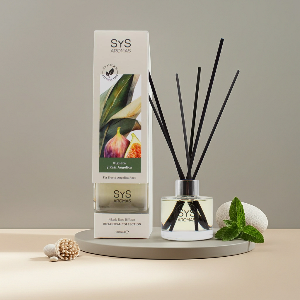 Geurstokjes Kersenbloesem & Jasmijn 100 ml – Luxe Natuurlijke Luchtverfrisser | Botanical SYS Aromas