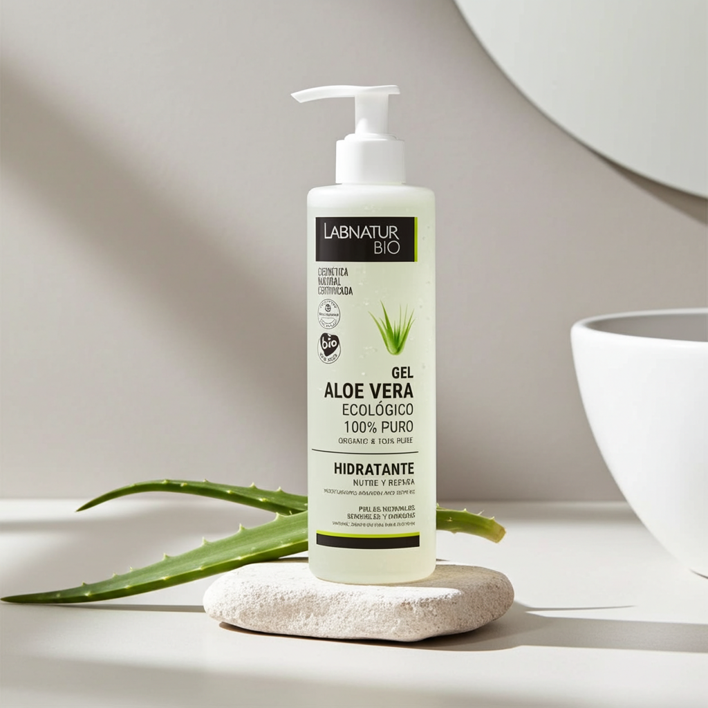 Aloë Vera Gel BIO 250ml Labnatur – Verkoelend & Kalmerend voor Gevoelige Huid na Zon