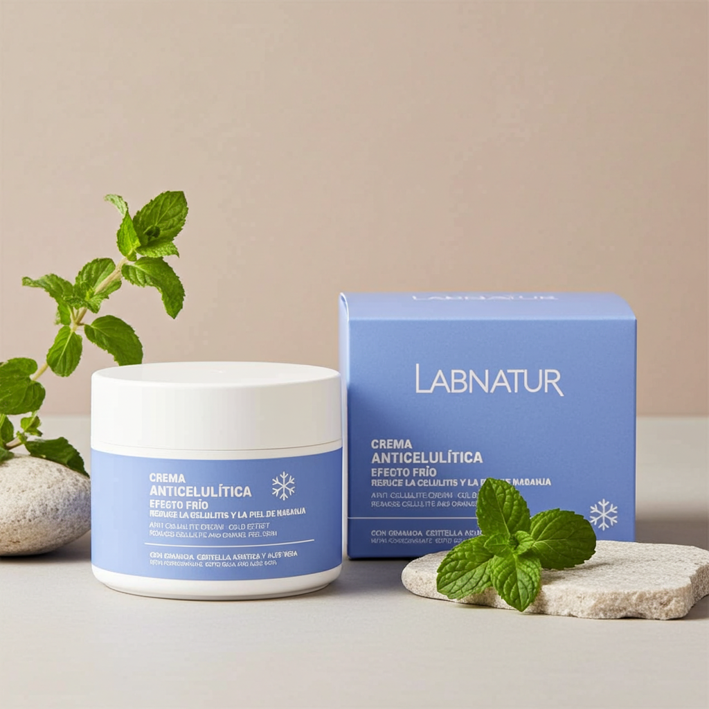 Anti-Cellulitis Crème Cold 300 ml Verkoelend, Verstevigend Tegen Sinaasappelhuid Met Centella Asiatica, Granaatappel Aloë ...