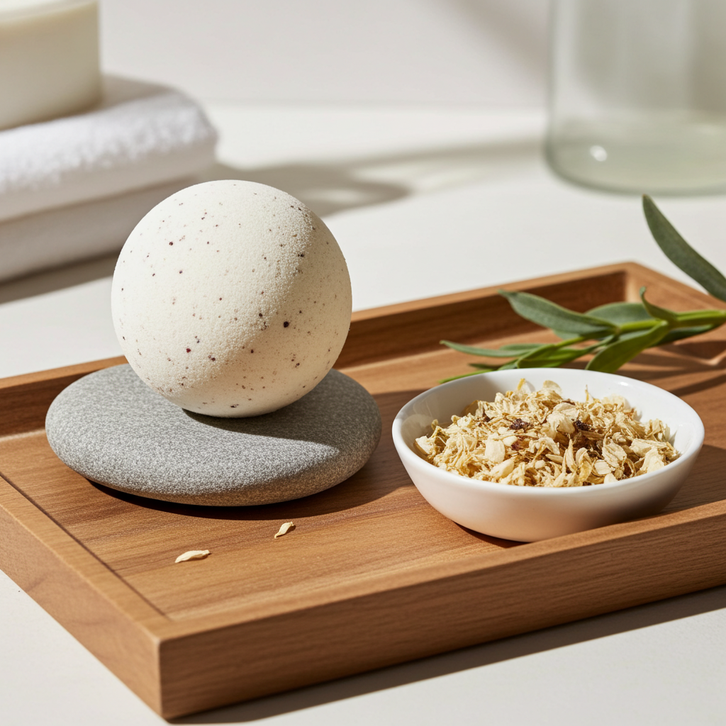 Bruisbal voor in Bad Jasmijn 140 g – 100% Natuurlijk & Vegan | Ontspannende Badbruisbal | SYS Aromas