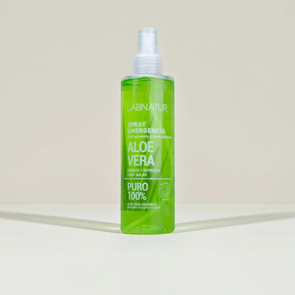 Aloë Vera Spray 100% Puur 250ml Labnatur – Verfrissende Huidmist voor Gezicht en Lichaam