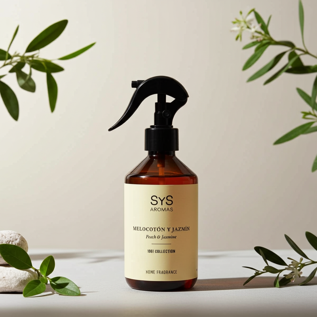 SYS Aromas Spray Perzik & Jasmijn 300ml – Zoete & Bloemige Geur | Collectie 1991