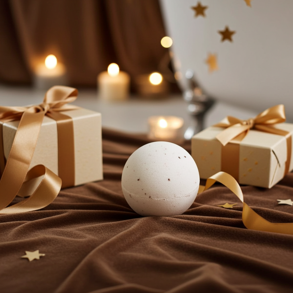 Bruisbal Vanille 140g – Luxe Ontspannende Bath Bomb | Natuurlijk & Vegan | SYS