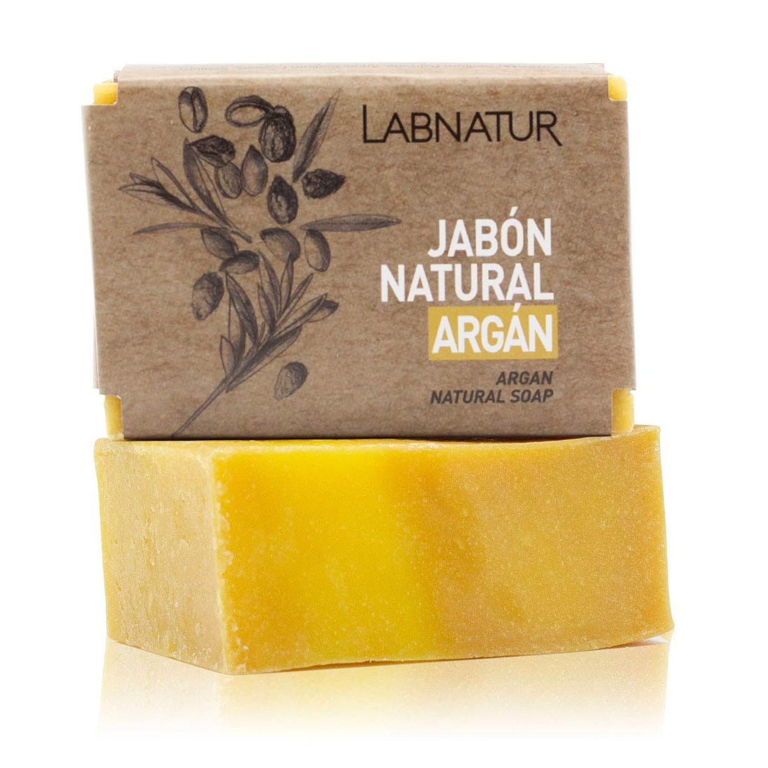 Labnatur Argan Natuurlijke Zeep 100g – Hydraterend, Herstellend &amp; Vegan | Voor Droge en Rijpe Huid