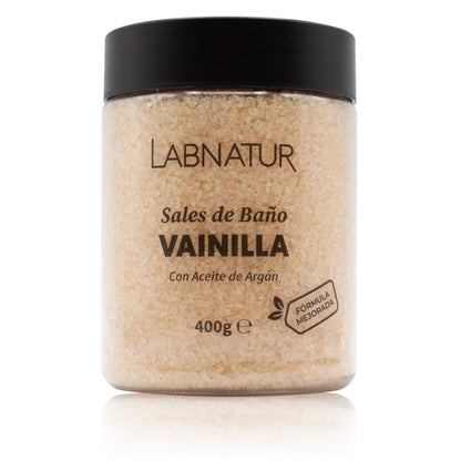 Labnatur Badzout Vanille 400g – Natuurlijk &amp; Vegan Ontspanningsbadzout