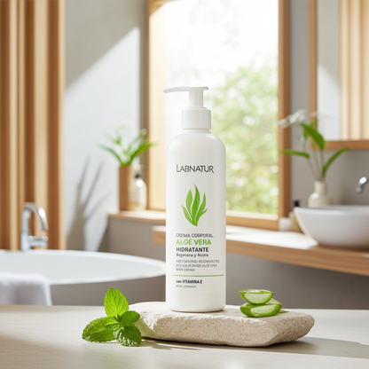 Bodycrème Aloë Vera 300 ml – Hydraterende &amp; Kalmerende Lichaamscrème | Natuurlijk, Vegan &amp; Verstevigend | Labnatur