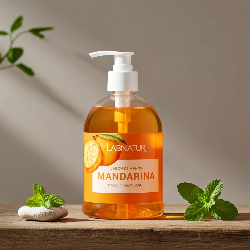 Handzeep Mandarijn 500 ml – 100% Natuurlijk &amp; Vegan | Labnatur