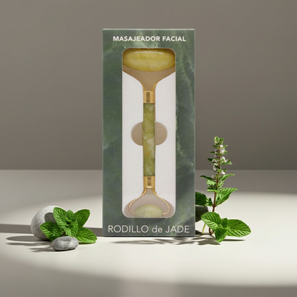 Jade Roller Gezichtsmassage – Natuursteen Gezichtsroller voor Anti-Aging, Wallen &amp; Lifting | Labnatur