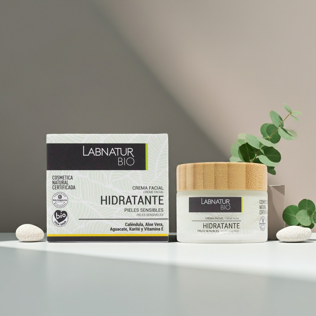 Hydraterende gezicht crème voor de gevoelige huid 50ml van Labnatur Bio Cosmetica