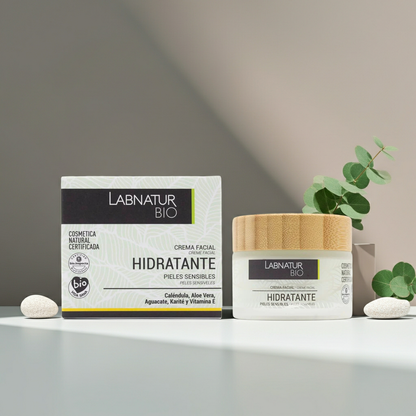 Hydraterende gezicht crème voor de gevoelige huid 50ml van Labnatur Bio Cosmetica