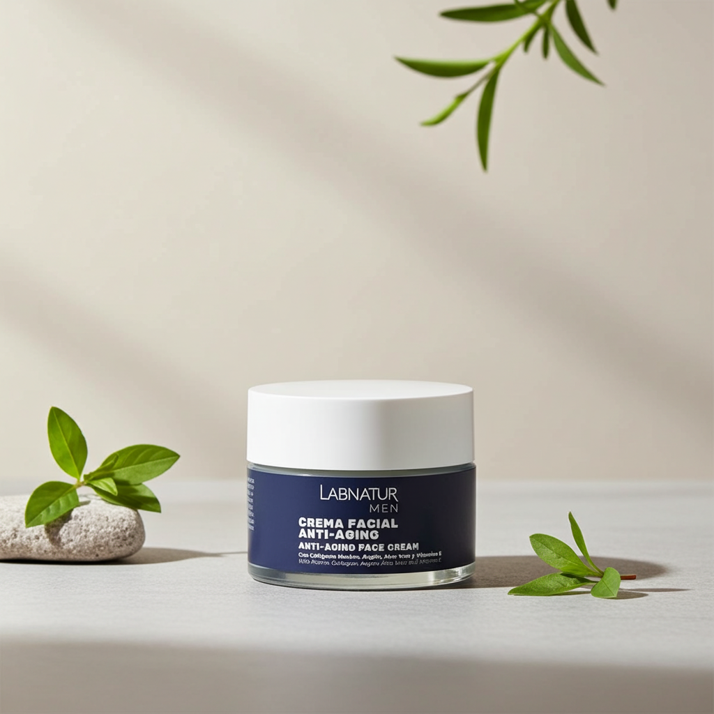 Anti-Aging Gezichtscrème Mannen 50 ml – Met Cafeïne &amp; Zwarte Peper – Labnatur