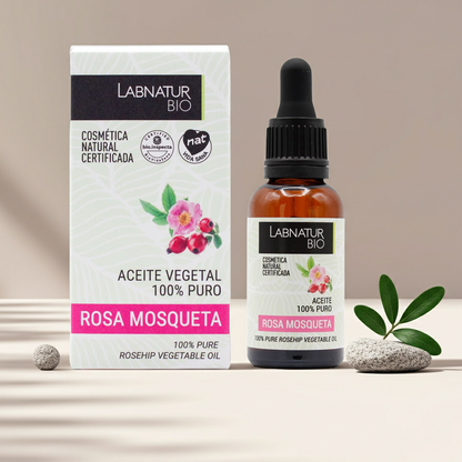 Biologische Rozenbottelolie 30ml – 100% Puur &amp; Natuurlijk – Voor Gezicht &amp; Huid – Labnatur Bio