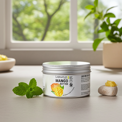 Biologische Mango Boter 230 ml – Natuurlijke Body Butter voor Droge Huid | Labnatur Bio