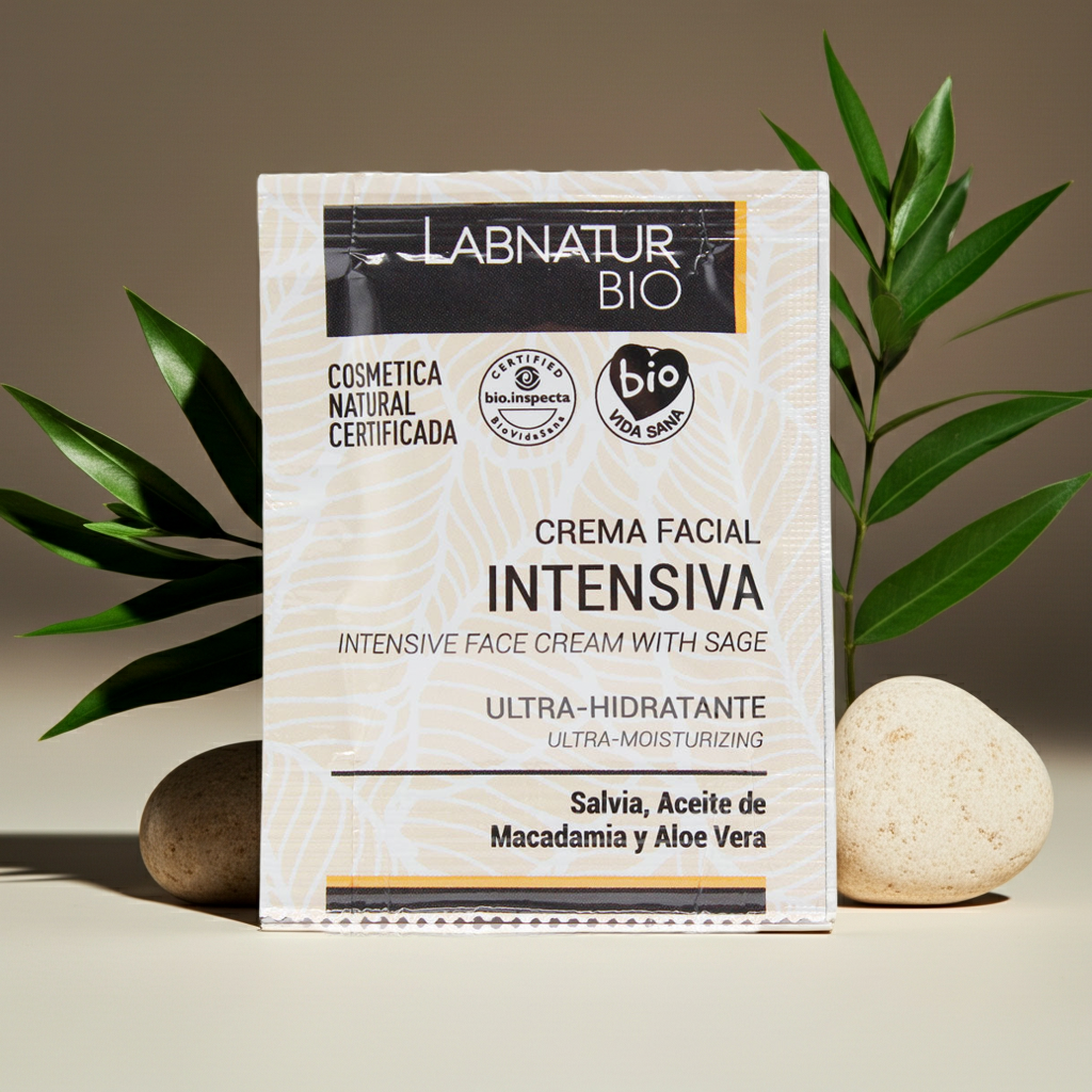 Sample | Natuurlijke Salie Gezichtscrème 3 ml – Tegen Onzuiverheden &amp; Irritatie – Labnatur