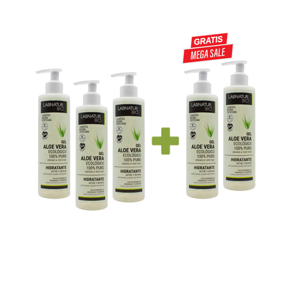 Aloe Vera Gel 100% Natuurlijk &amp; Biologisch – Hydraterend &amp; Verkoelend – Voor Gezicht, Lichaam &amp; Haar