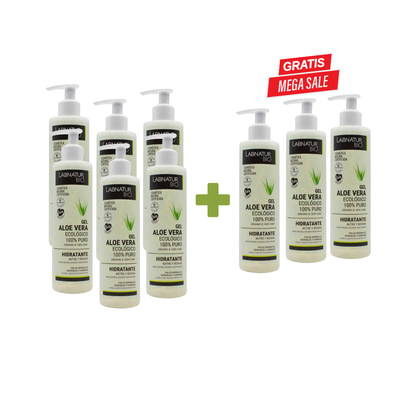 Aloe Vera Gel 100% Natuurlijk &amp; Biologisch – Hydraterend &amp; Verkoelend – Voor Gezicht, Lichaam &amp; Haar