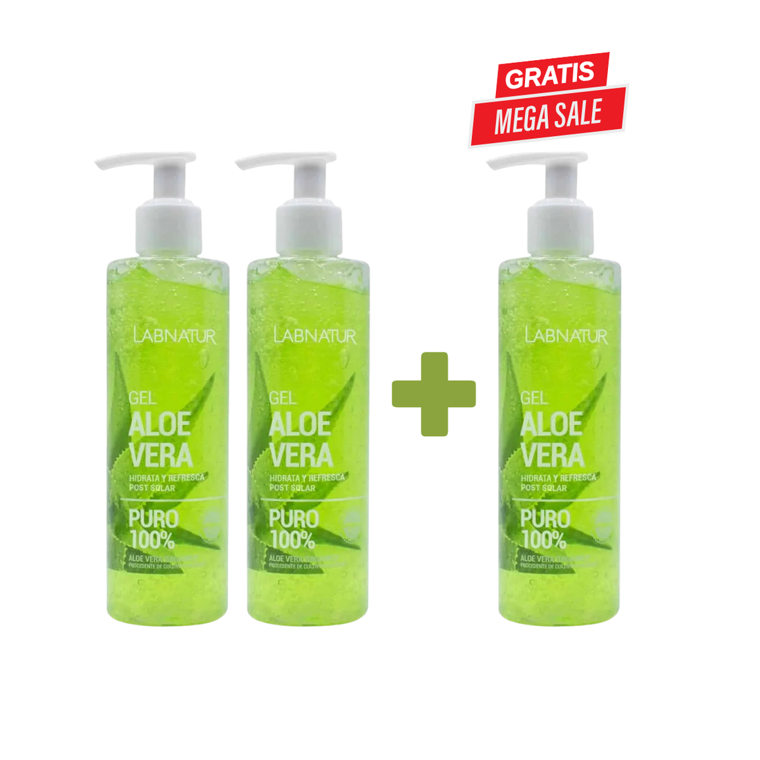 Aloe Vera Gel 250ml – Direct Verkoelend bij Zon, Droge &amp; Gevoelige Huid