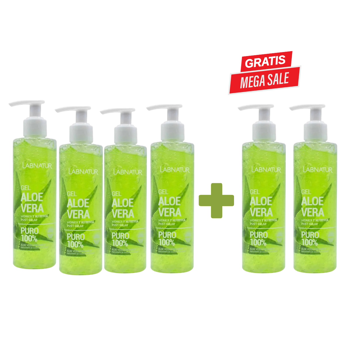 Aloe Vera Gel 250ml – Direct Verkoelend bij Zon, Droge &amp; Gevoelige Huid