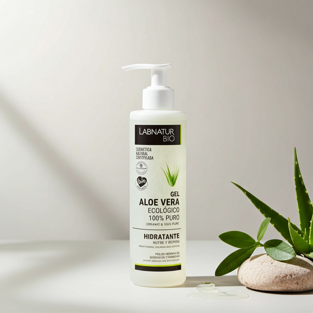 Aloe Vera Gel 100% Natuurlijk &amp; Biologisch – Hydraterend &amp; Verkoelend – Voor Gezicht, Lichaam &amp; Haar