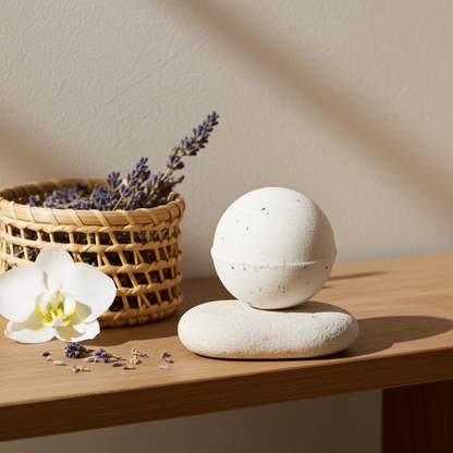 Bruisbal voor in Bad Kokos 140 g – 100% Natuurlijk &amp; Vegan | Badbruisbal | SYS Aromas