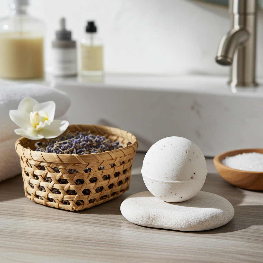 Bruisbal voor in Bad Kokos 140 g – 100% Natuurlijk &amp; Vegan | Badbruisbal | SYS Aromas