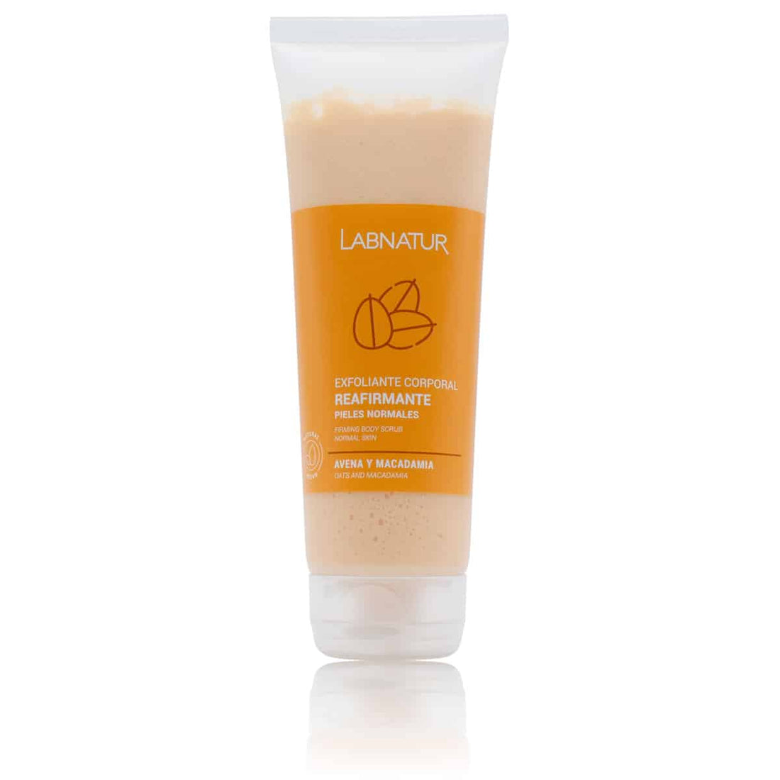Bodyscrub met Macadamia en havermout 250ml Labnatur