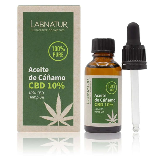 CBD huidolie 100% puur 30ml Labnatur geconcentreerde formule revitaliserend hydraterend vermindert rimpels en roodheid