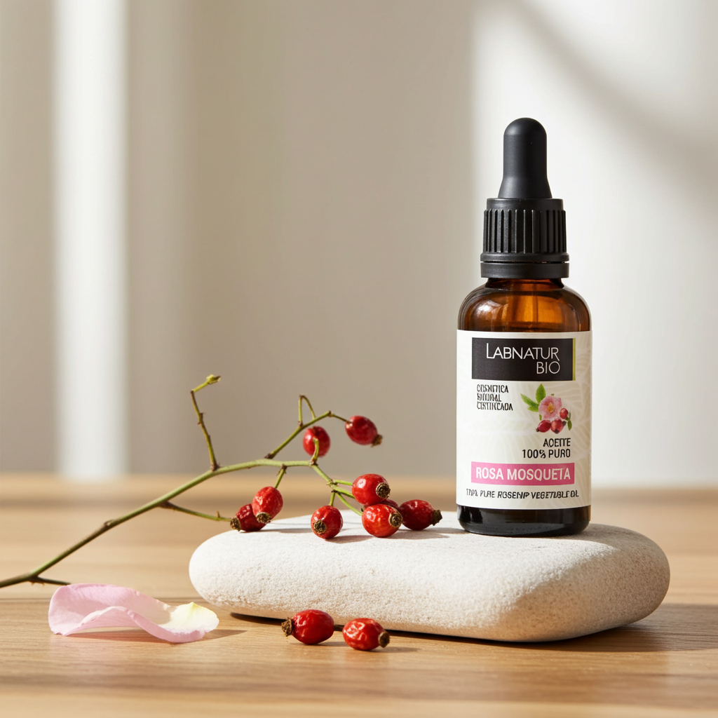 100% Pure Rozenbottelolie 30 ml – Natuurlijk &amp; Vegan | Hydraterende Gezichtsserum | Labnatur Bio